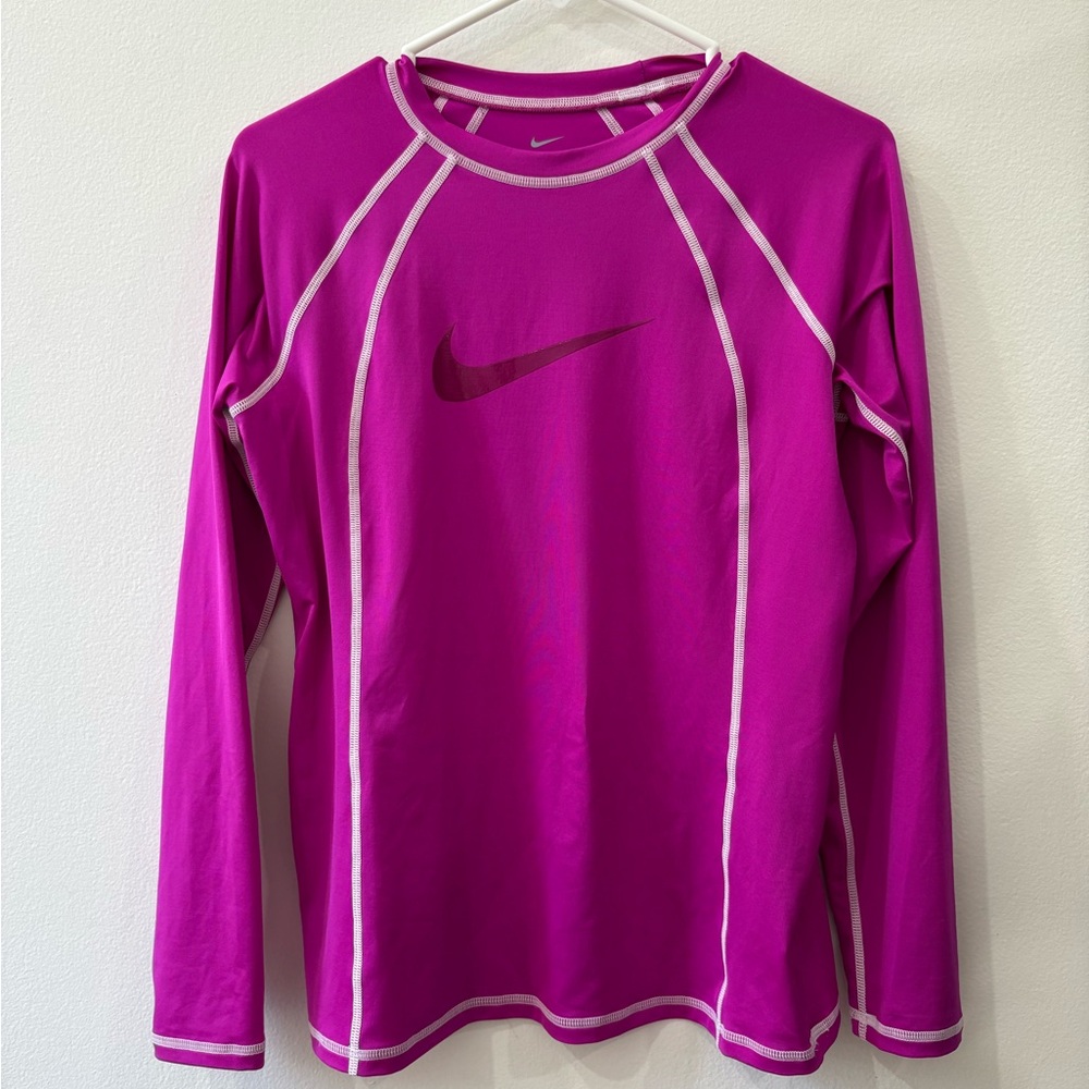 Pink Nike Dri-Fit Long Sleeve Shirt